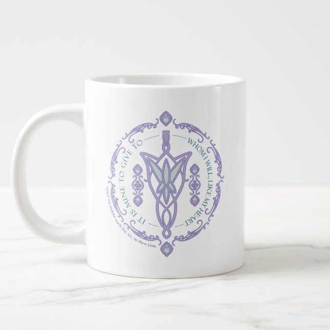 ARWEN™ Evenstar Citat Grafik Jumbo Mugg (Vänster)
