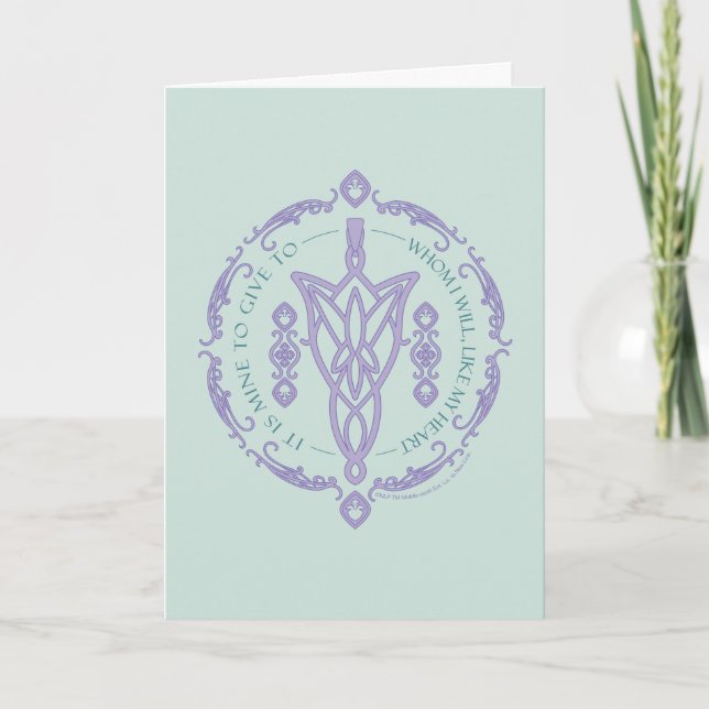 ARWEN™ Evenstar Citat Grafik Kort (Framsida)
