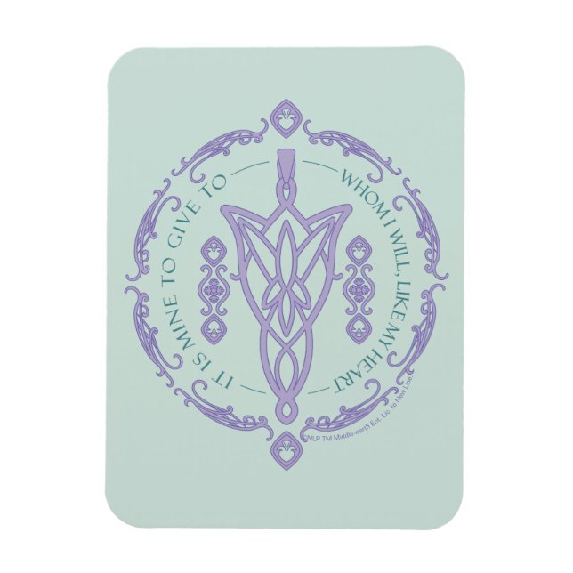 ARWEN™ Evenstar Citat Grafik Magnet (Vertikal)