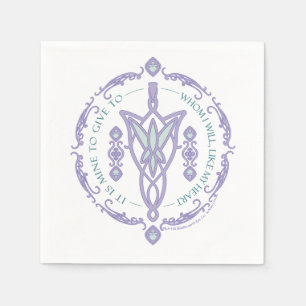 ARWEN™ Evenstar Citat Grafik Pappersservett