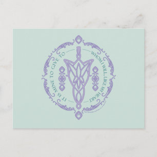 ARWEN™ Evenstar Citat Grafik Vykort