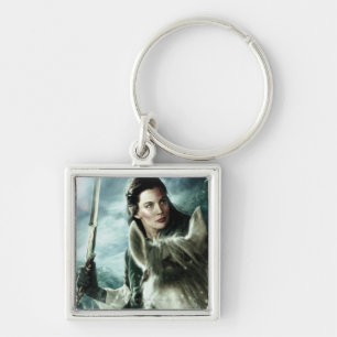 ARWEN™ i Snö och Sword Fyrkantig Silverfärgad Nyckelring