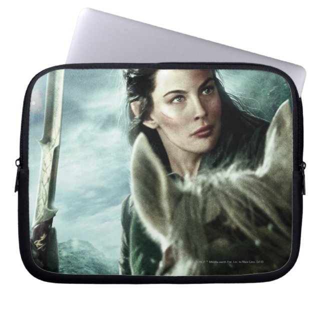 ARWEN™ i Snö och Sword Laptop Sleeve (Framsidan)
