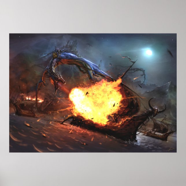 Arx Draconis under attack Poster (Framsidan)