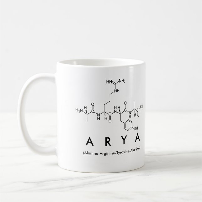 Arya peptide namn mugg (Vänster)