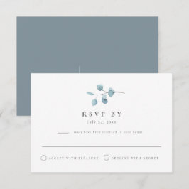 ARYA Rustic Eukalyptus Grönska RSVP Postkort Inbjudningar