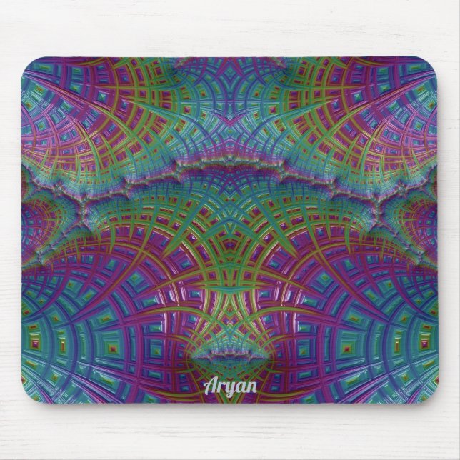 ARYAN ~ Zany Shades Lila Blue Grönt Aqua ~ Musmatta (Framsidan)