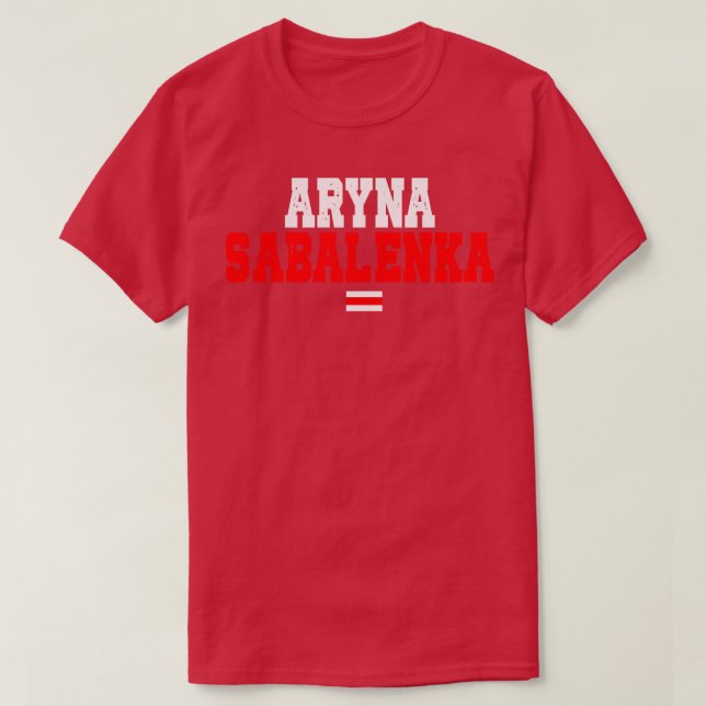 Aryna Sabalenka Vitryska Tennis Player TShirt T Shirt (Design framsida)