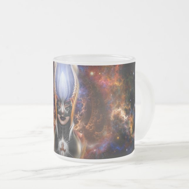 Arzookiska prinsessan av Nebulous Four Frostad Glasmugg (Framsida höger)