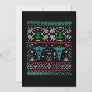 Arzt Doktor Sticka Ugly jul Gift Inbjudningar