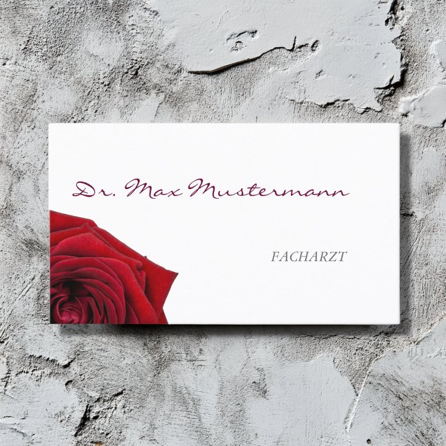 Arzt Rose Visitenkarte Visitkort (Skapare uppladdad)