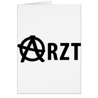 Arzt symbol hälsningskort