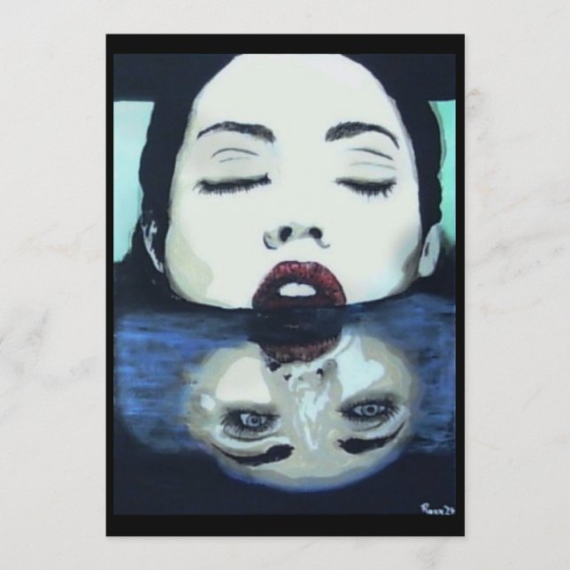 ‘As Above, So Below’ Painting on a Small-Scale Pri Inbjudningar (Framsida)