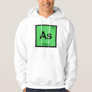 As - Adonis grekisk kemi Periodiska systemet Symbo Sweatshirt Med Luva