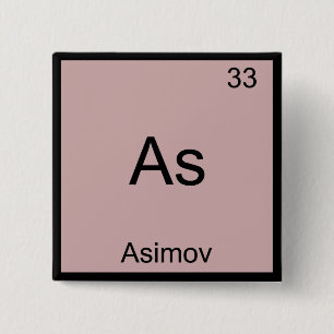 As - Asimov Funny Chemistry Inslag Symbol Tee Knapp