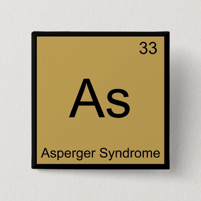 As - Asperger Syndrome Funny Chemistry Inslag Tee Knapp (Framsida)