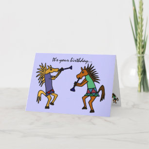 AS- Danskande Horses Birthday Card Kort