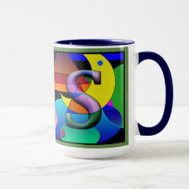 AS-Monogram, initierad kaffekaffe Mugg