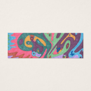 "As One" Abstrakt Art Bookmark Litet Visitkort