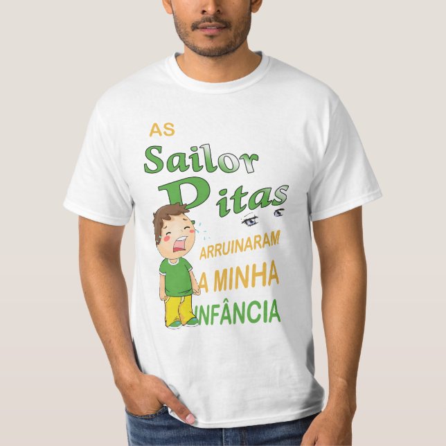 As Sailor Pitas Arruinaram a Minha Infância- H/ver T-shirt (Framsida)