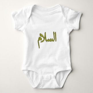 As-Salm Arabiska Calligraphy Baby Jersey Bodykosty T Shirt