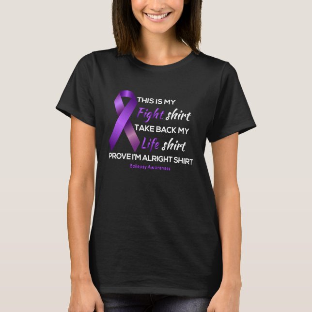 AS tees Epilepsy Awareness This is my Fight Life A T Shirt (Framsida)