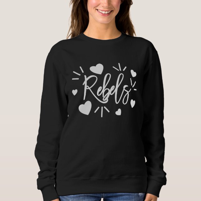 AS tees Rebels sports team mascot T Shirt (Framsida)