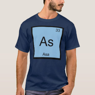 Asa Namn kemi Inslag Periodiska Bord Tee Shirt