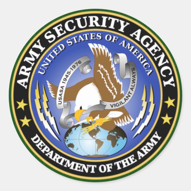 ASA-segment Runt Klistermärke (Framsida)