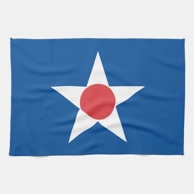 Asahikawa city flagga Hokkaido prefecture japan sy Kökshandduk (Horisontell)