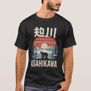 Asahikawa Japan Solnedgång Björn T Shirt