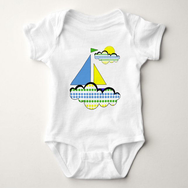 Asail Baby Romper T Shirt (Framsida)