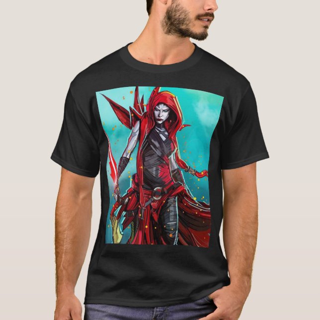 Asajj Ventress – Shadow Assassin of the Sith T Shirt (Framsida)