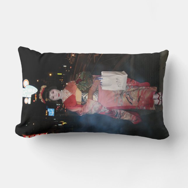 Asakusa Geisha Neo Tokyo Lumbarkudde (Framsida)