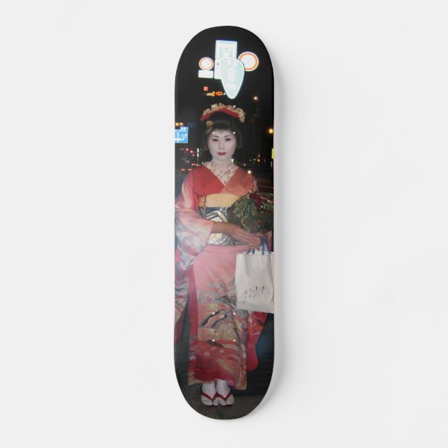 Asakusa Geisha Neo Tokyo Mini Skateboard Bräda 18,7 Cm (Framsida)