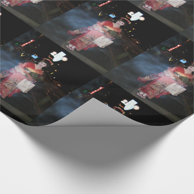 Asakusa Geisha Neo Tokyo Presentpapper (Hörn)