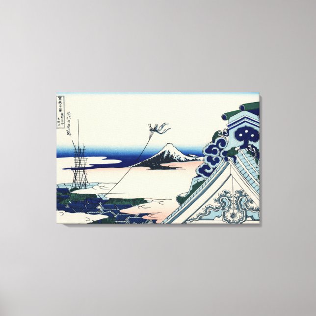 Asakusa Honganji Temple i Östra Capital Canvastryck (Framsida)