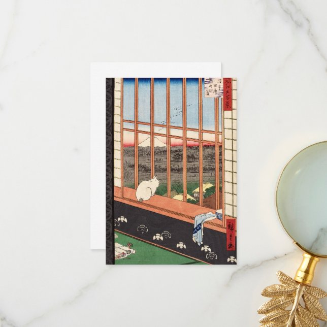 Asakusa Ricefields och Torinomachi-festivalen Tack Kort (Fram/Back In Situ)