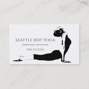 Asana Silhouette   Yogalärare Visitkort