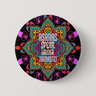 Asanas Flödar Starkare Med Vibrerande Mandala Nama Knapp