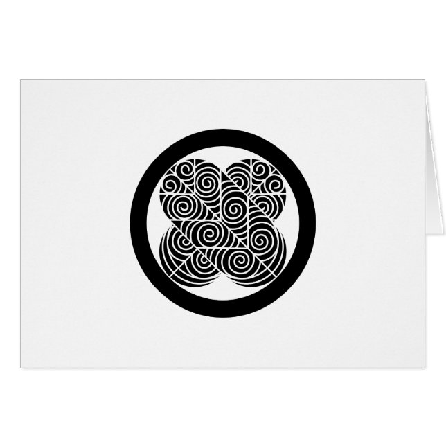 Asano Hawk-fjädrar Hälsningskort (Framsidan Horizontal)