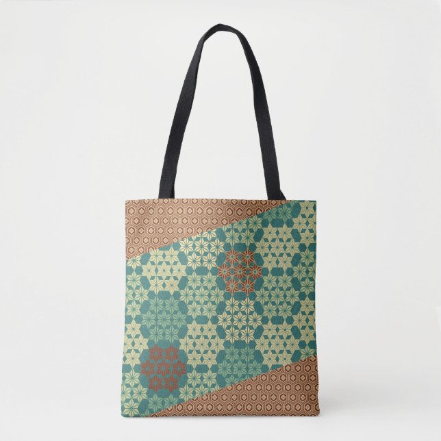 Asanoha and Kikkou Pattern Tygkasse (Framsida)