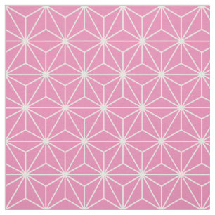 Asanoha Geometric Stars Mauve Rosa Tyg