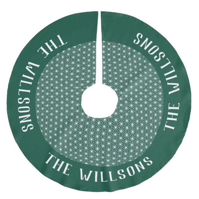 ASANOHA Japanese Kimono pattern Julgransmatta Borstad Polyester (Framsidan)