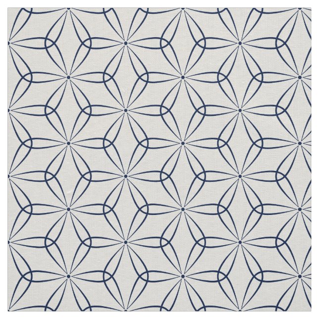 Asanoha stil 02 - mörk - slösa indigoblått 001744 tyg (Prov)