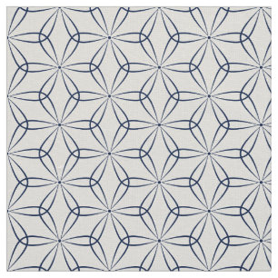 Asanoha stil 02 - mörk - slösa indigoblått 0017 tyg