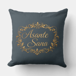 Asante Sana Kolgrå & Rosa – Förgylld Zen Vändbar Kudde