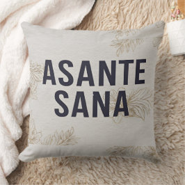 Asante Sana Navy Blue – High-Contrast Midnight Gra Kudde