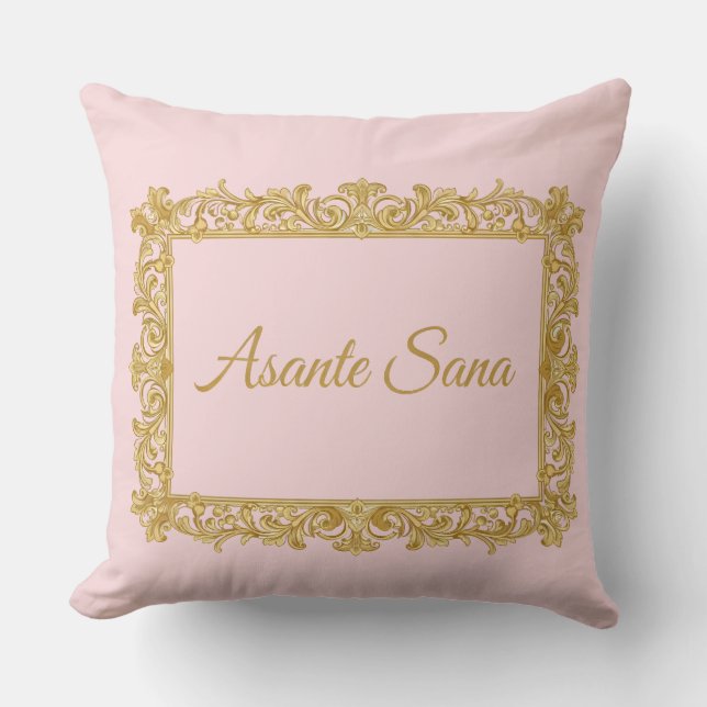 Asante Sana Sunset Rose & Gold – Celestial Flouris Kudde (Framsida)