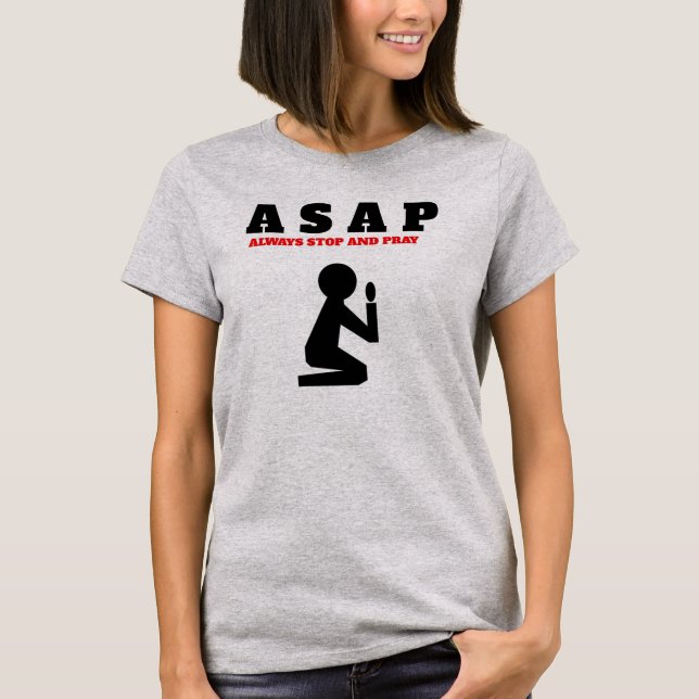 ASAP - Kvinnors grundläggande T-Shirt (Framsida)